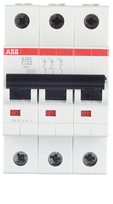 S200 2CDS253001R0204 Автоматический выключатель трехполюсный 20А (6 кА, C) ABB - фото №5