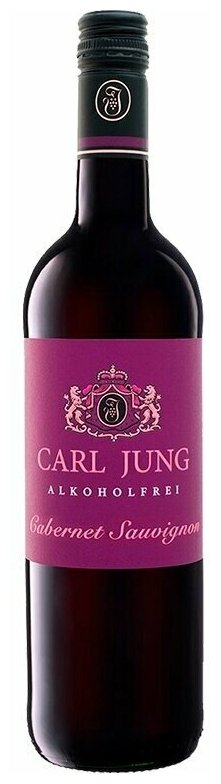 Вино 100% натуральное безалкогольное Carl Jung (Карл Юнг) Cabernet Sauvignon (Каберне Савиньон) красное сухое Германия 750 мл