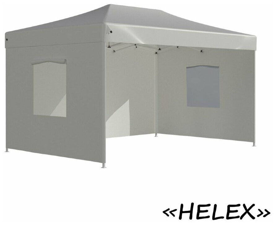 Helex Тент-шатер быстросборный Helex 4335 3x4,5х3м полиэстер белый - фотография № 13
