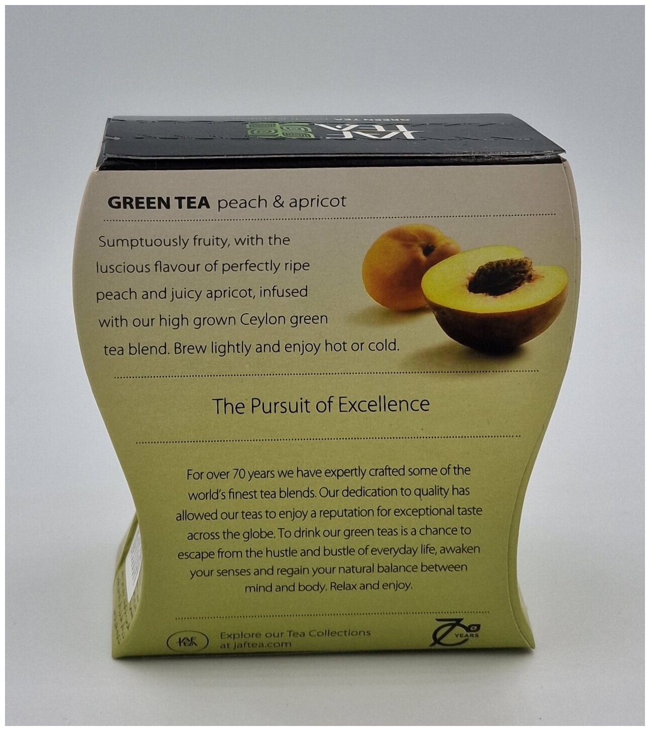 Чай зелёный JAF TEA Peach+Apricot зелёный чай с персиком и абрикосом 100 г. - фотография № 6