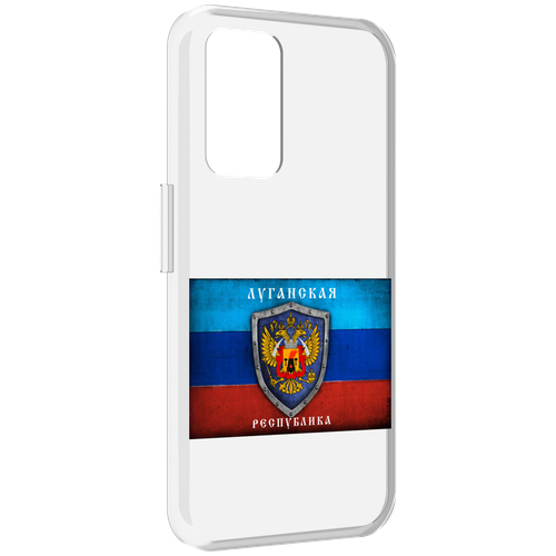 Чехол MyPads герб флаг ЛНР-1 для Realme GT Neo3T задняя-панель-накладка-бампер