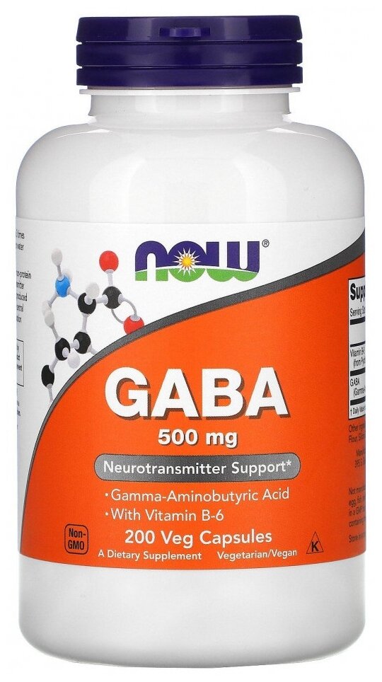 Now Gaba 500 mg 200 vcaps 