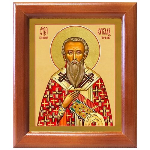 Священномученик Кирилл Гортинский, икона в рамке 12,5*14,5 см икона кирилл гортинский размер 19 х 26 см