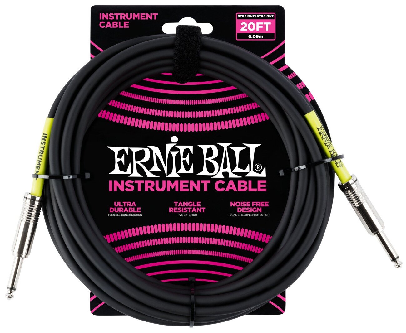 Кабель инструментальный Ernie Ball 6046 6 метров черный