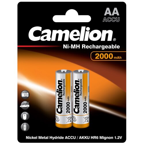 Аккумулятор бытовой Camelion R6 AA BL2 NI-MH 2000mAh camelion d 10000mah ni mh bl 2 аккум р 1 2в 6185