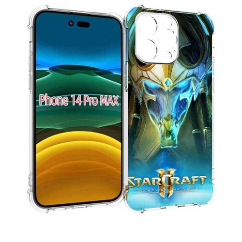 Чехол MyPads StarCraft II Legacy of the Void для iPhone 14 Pro Max задняя-панель-накладка-бампер чехол mypads starcraft ii legacy of the void для samsung galaxy xcover pro 1 задняя панель накладка бампер