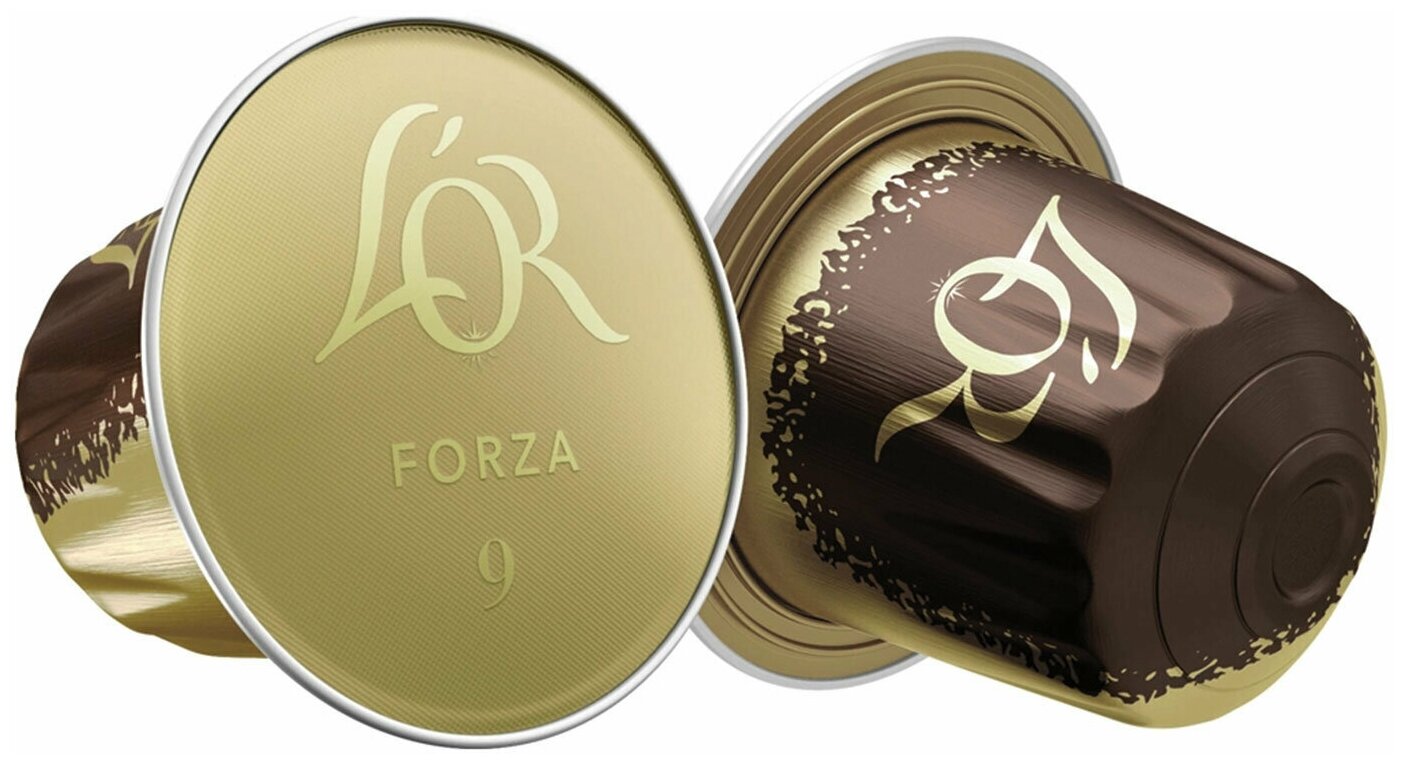 Кофе в алюминиевых капсулах L'OR «Espresso Forza» для кофемашин Nespresso, 10 порций, франция - фотография № 3