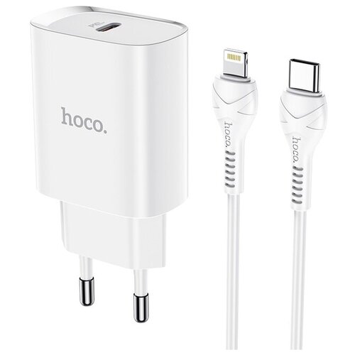 Быстрая зарядка для Айфона Hoco N14/Type C(выход) на Lightning - кабель/ 20W - 3A азу 1 usb qc3 0 1 pd 30w nz2 pd qc3 0 hoco черный