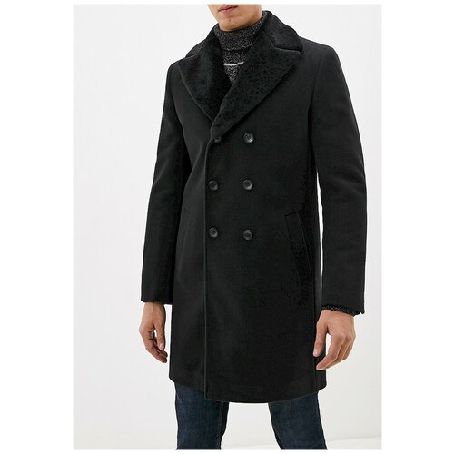 Пальто Berkytt, демисезон/зима, силуэт полуприлегающий, утепленное, размер 58/182, черный