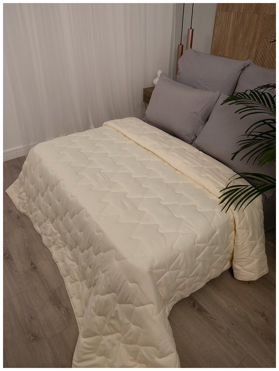Одеяло облегченное стеганое "Кашемир", 1,5 спальное, 145х200 см - фотография № 11