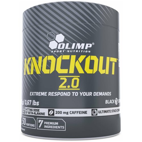 фото Предтренировочный комплекс с кофеином olimp knockout 2.0, 305 г. удар пузыря olimp sport nutrition