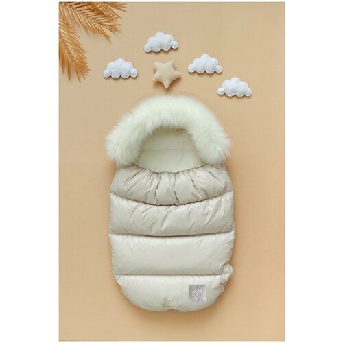 Пуховой конверт на выписку И прогулку ARGO BABY цвет grey