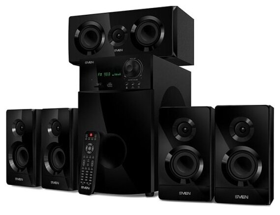 Колонки Sven HT-210 Black 50W+5x15W Bluetooth (SV-014124)