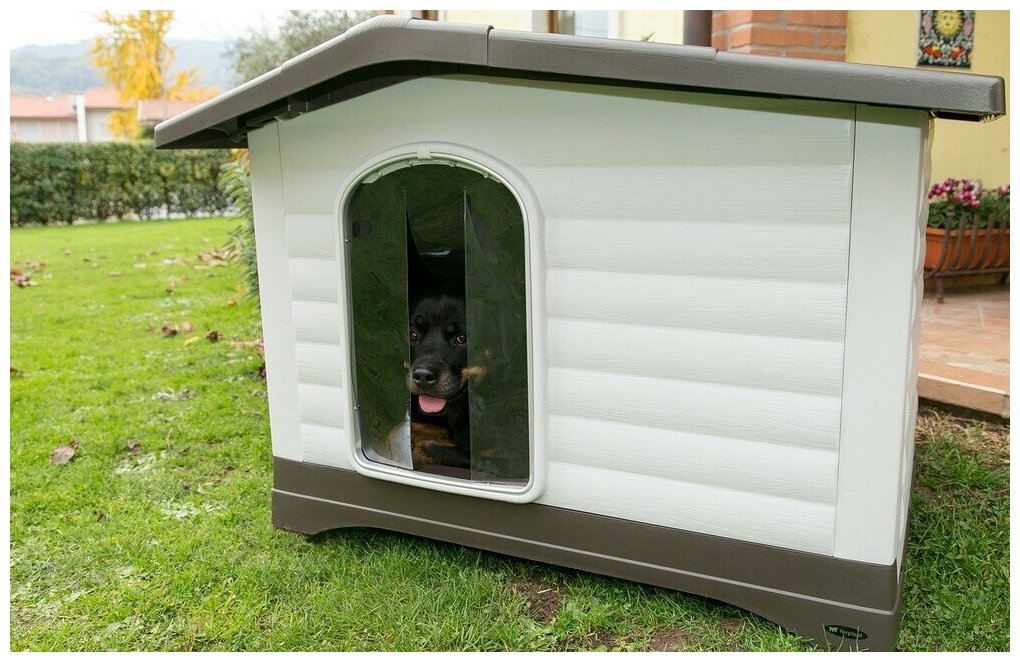 Шторка для будки Ferplast Dogvilla 90 Door 23.6х38.3 см прозрачный - фотография № 3