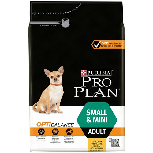 Сухой корм для собак Pro Plan Opti Balance для мелких пород с курицей 3 кг х 2шт