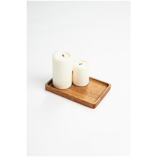 Поднос деревянный, прямоугольный, размер L