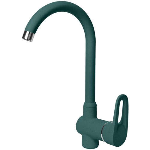 Смеситель для кухни AquaGranitEx бежевый С-5035 высокий округлый/328