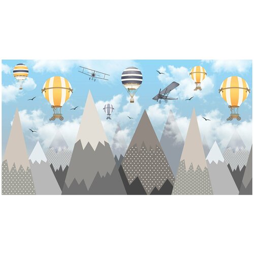Фотообои флизелин эко Дельтаплан с горами 500х270 10125₽