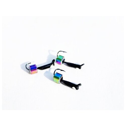 Мормышка D-15 Ст-к Черн Белый Куб Гематит Хамелеон 22мм 025гр 3 шт 440₽