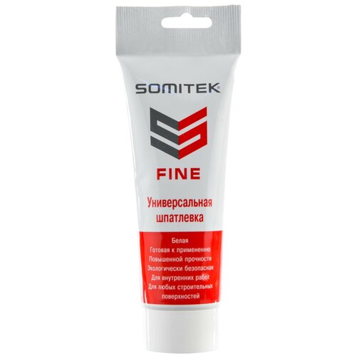 SOMITEK Шпаклёвка финишная универсальная Somitek Fine, 0.4 кг универсальная финишная шпатлевка somitek fine