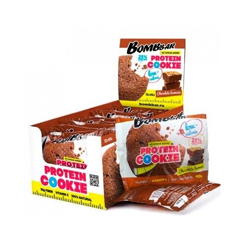 BOMBBAR Protein Cookie 40 гр (Шоколадный Брауни)