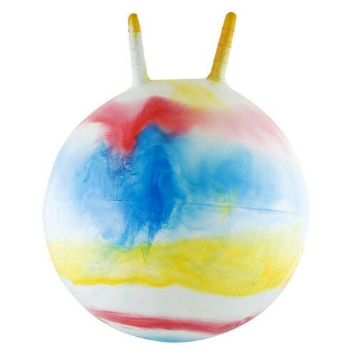 Мяч-попрыгун Радуга, арт. 17150, с ручками, 50 см