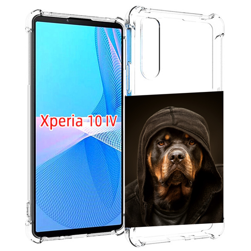 Чехол MyPads Пес-барбос для Sony Xperia 10 IV (10-4) задняя-панель-накладка-бампер чехол mypads синий пес для sony xperia 10 iv 10 4 задняя панель накладка бампер