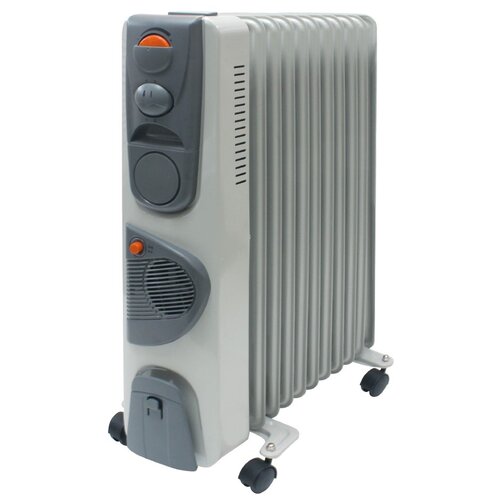Масляный радиатор TDM ELECTRIC МО-11ТВ, 2.5 кВт, 25 м², светло-серый