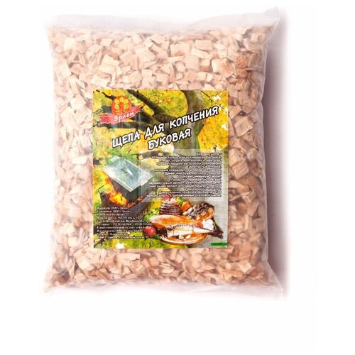 Щепа буковая для копчения Эрлен 6-12, 2 шт. по 0,5 кг.