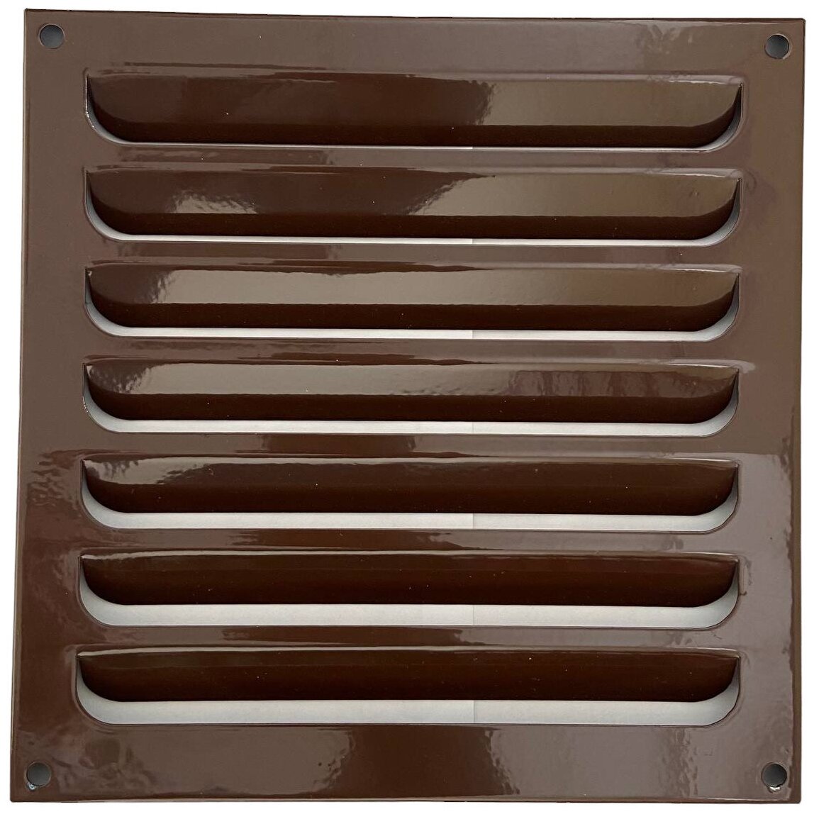 РВК200 кор Решетка вентиляционная металлическая коричневая 200х200 - фотография № 2