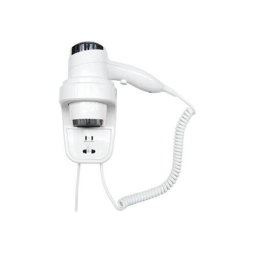 Nofer HOTELline белый с розеткой 1800-2200 W 02012W настенный фен 992200₽
