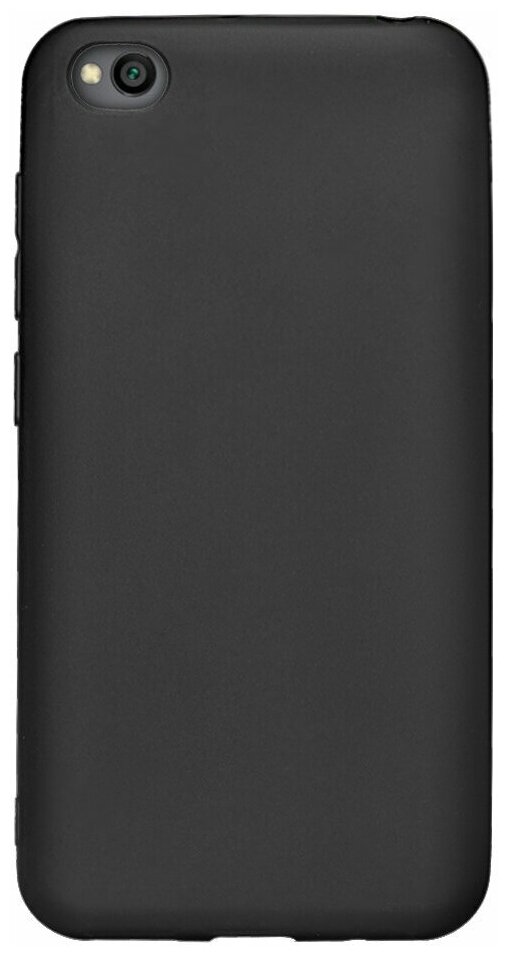 Чехол Gel Color Case для Xiaomi Redmi Go (2019), черный, PET белый, Deppa (87147)