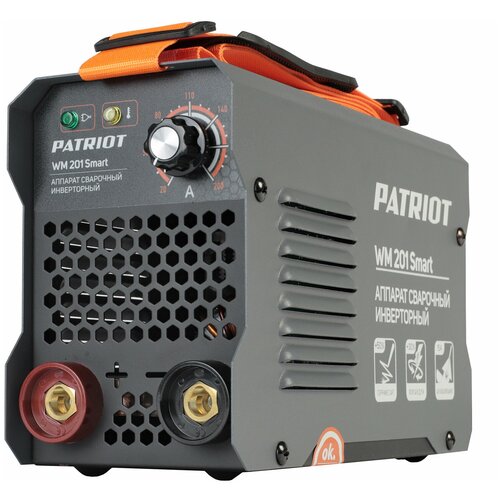 фото Аппарат сварочный patriot wm 201 smart /mma /200 а/ 8,3 квт/ пв 60%/ работа от 140 в