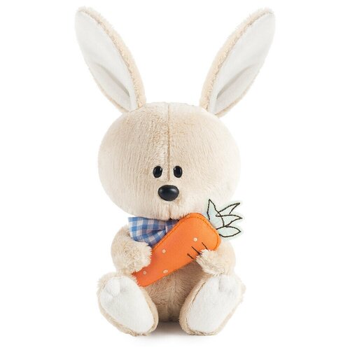 Мягкая игрушка BUDI BASA LE15-053 заяц Антоша с морковкой 15 см