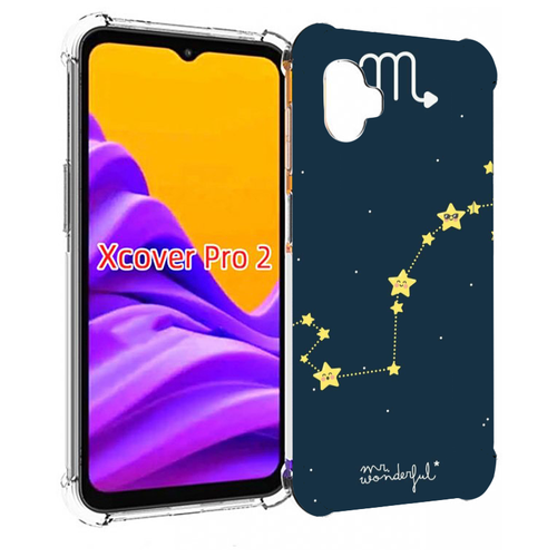 Чехол MyPads знак зодиака скорпион 1 для Samsung Galaxy Xcover Pro 2 задняя-панель-накладка-бампер чехол mypads знак зодиака скорпион 2 для samsung galaxy xcover pro 2 задняя панель накладка бампер