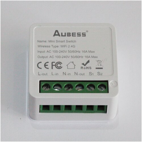 Умное реле Tuya Aubess 16 А Wi-Fi 24 ГГц работает с Алисой 58500₽