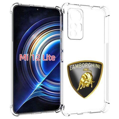 Чехол MyPads ламборгини-lambo-6 мужской для Xiaomi 12 Lite задняя-панель-накладка-бампер