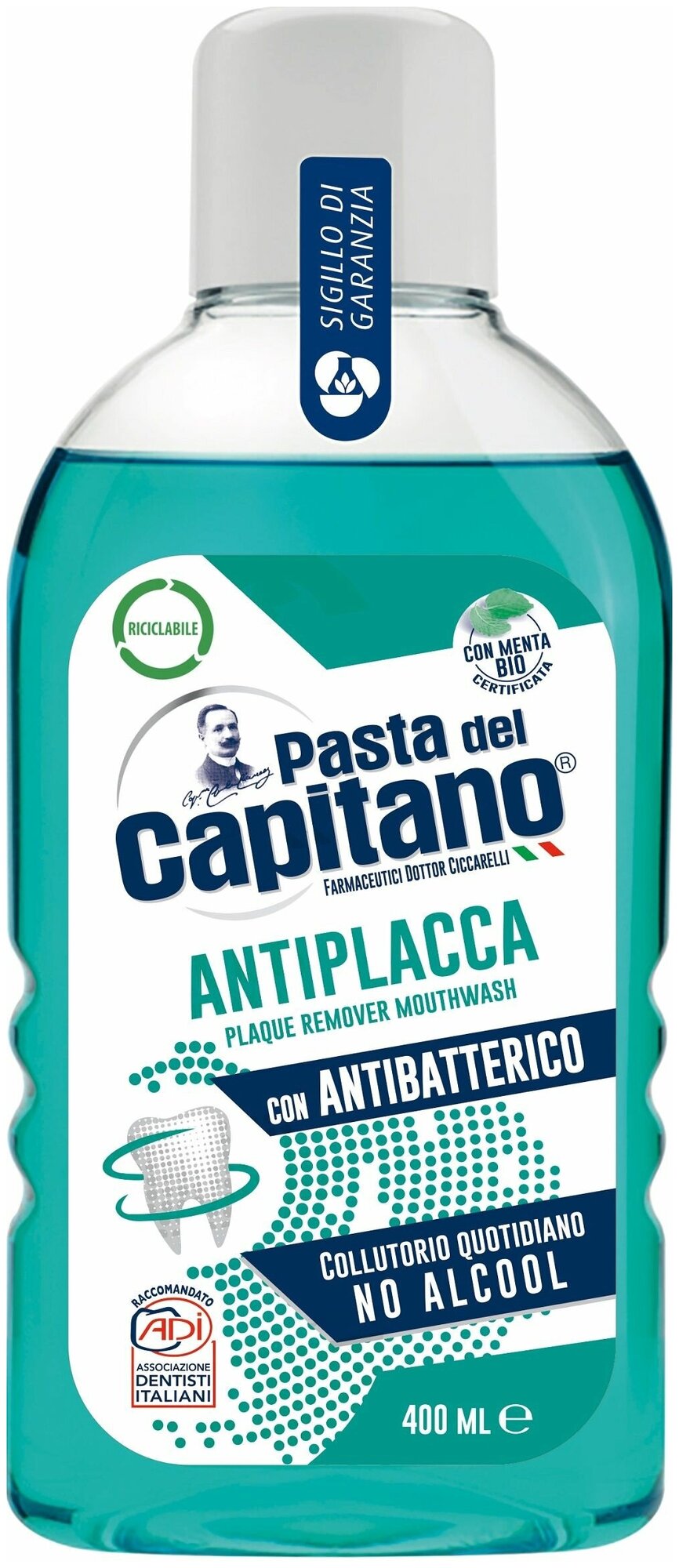 Pasta del Capitano Ополаскиватель для полости рта Plaque remover / Против зубного налета 400 мл