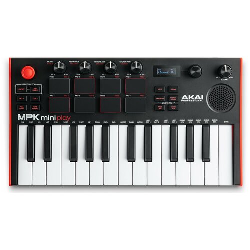 midi клавиатура akai mpk mini mk3 белая MIDI-контроллер Akai MPK Mini Play Mk3
