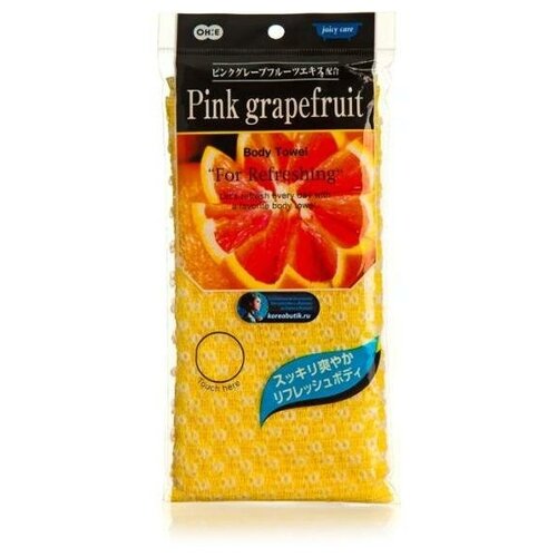OHE JUICY CARE PINK GREPFRUIT Массажная мочалка 