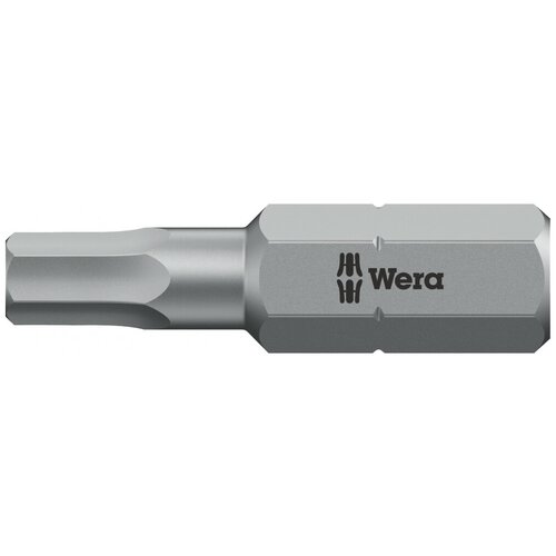 бита под внутренний шестигранник wera 840 4 z hex plus 3 x 50 мм 840/1 Z Hex-Plus бита под внутренний шестигранник, вязкая твёрдость, хвостовик 1/4 C 6.3, 2.5 x 25 мм WERA (WE-056310)