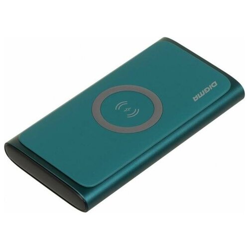 Digma Внешний аккумулятор Power Bank 10000 мАч Digma DGPQ10G зеленый DGPQ10G22CGN 226000₽