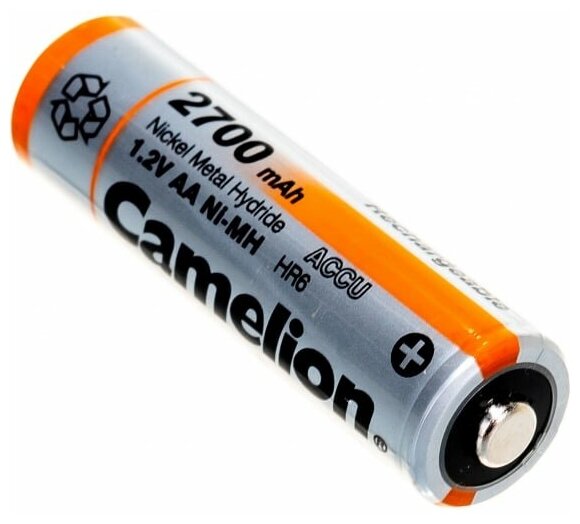 Аккумулятор бытовой Camelion R6 AA BL2 NI-MH 2700mAh - фото №5