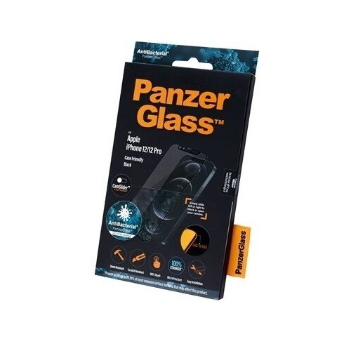 Защитное стекло PanzerGlass для iPhone 12/12 Pro, CamSlider, черный