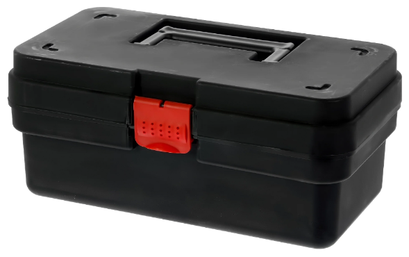 Ящик для инструмента 157х122х284 мм пластик цвет чёрный
