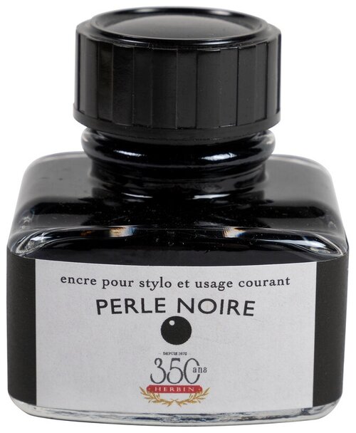 Чернила Herbin Perle noire для перьевых ручек, черный 30 мл,