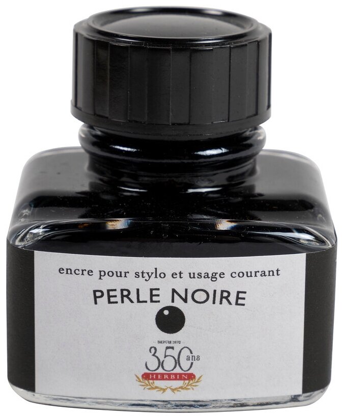 Чернила Herbin Perle noire для перьевых ручек черный 30 мл