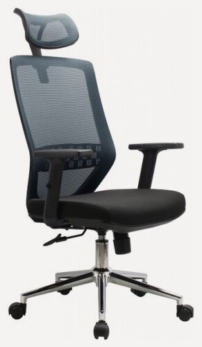 Изображение товара Кресло руководителя Riva Chair RCH 833H Серая сетка/Хром крестовина