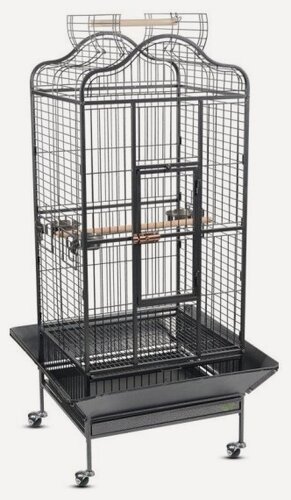 Изображение товара Клетка Triol BC14 для птиц, эмаль, черная, 820*770*1560мм