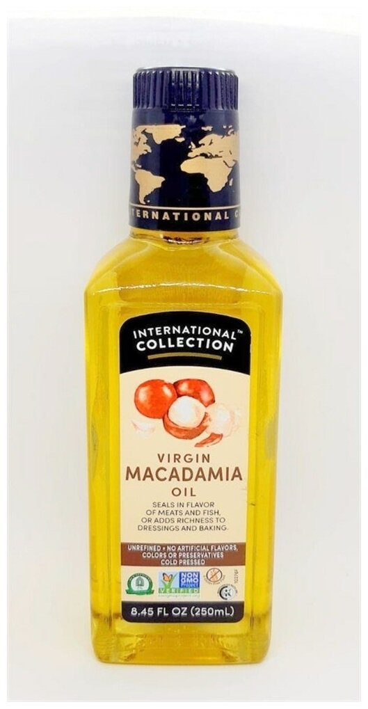 Масло макадамии International Collection нерафинированное, 0.25 л ...